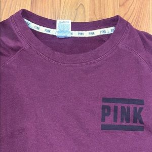 PINK Burgandy sweatshirt